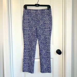 Chico’s Petite Blue and White Striped Stretch Dress Pants Women’s